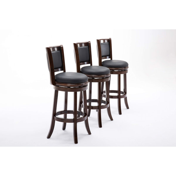 Red Barrel Studio® Bar Height Swivel Stool, 29Inch, Cappuccino Wayfair